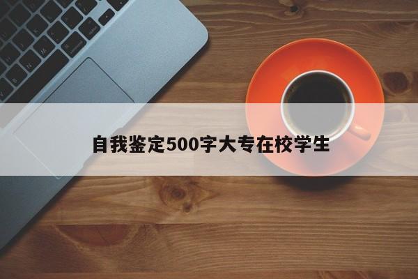 自我鉴定500字大专在校学生